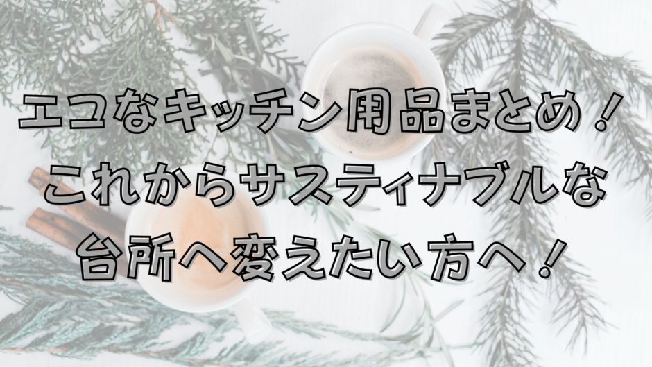 エコなキッチン用品まとめ これからサスティナブルな台所へ変えたい方へ サステナブルな暮らしブログ