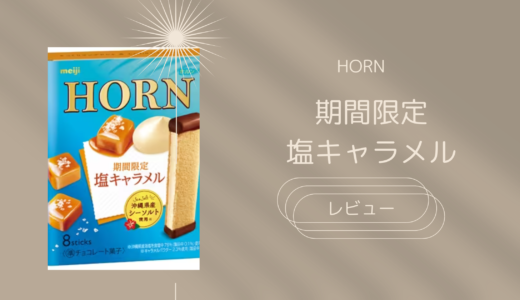 【HORN】塩キャラメルはいつまでどこに売ってる？実際のレビューも！